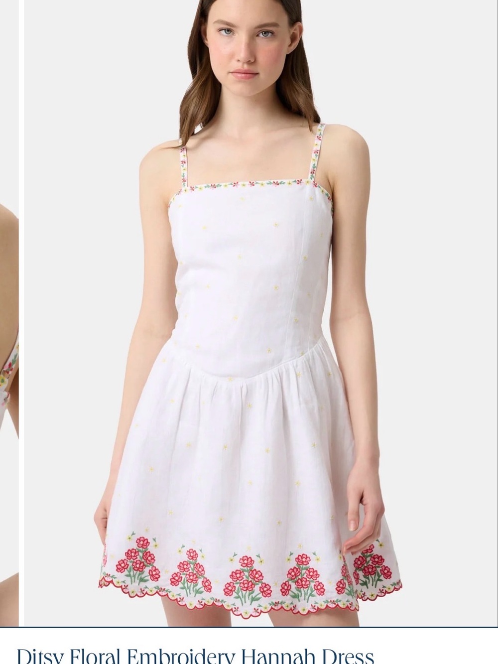 Roberta Rollerrabit Ditsy Floral Embroidery Hannah Dress